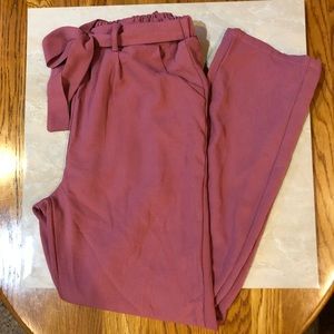 Mauve pink dress pant